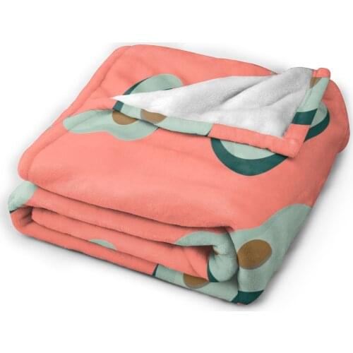 Flannel Blanket Avocados Pink Ultra-Soft Micro Fleece Blanket for Bathrobe Sofa Bed Travel Home Winter Spring Fall