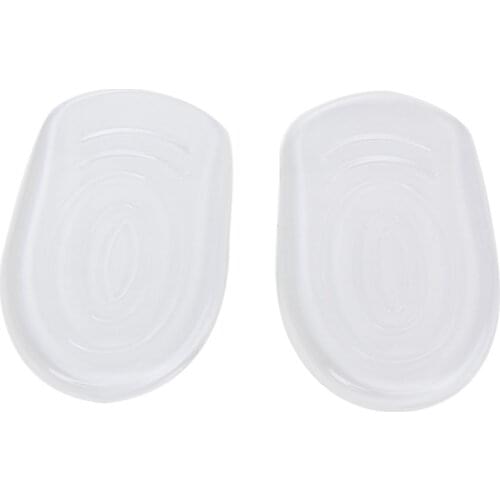 Hot-1 Pair of Gel Back Heel Half Insoles Inserts Anti-Slip Heel Massage