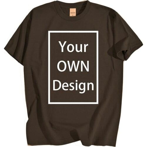 Your OWN Design Brand Logo/Picture Custom Women And Men DIY Cotton T shirt Short Sleeve Casual T-shirt Tops Tee 13 Color Loose
