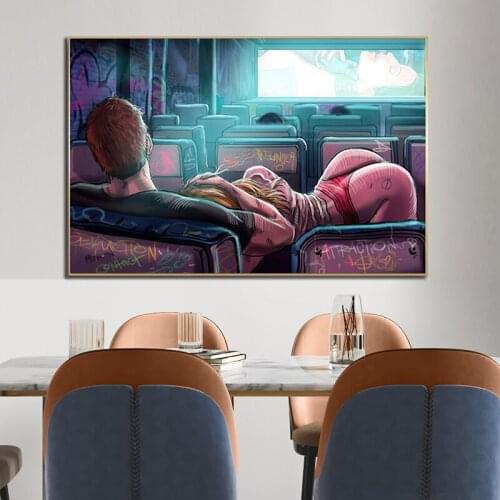 Canvas Painting On The Wall Art Posters Prints Wall Pictures for Living Room Home Cuadros Decor Graffiti Art Sexy Women Lover