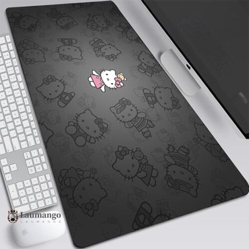 Hellos Kitty Mouse Pad Mat Computer Keyboard Gaming Desk Accessories Mouse Pad 900×400 Gamer Carpet Big Mousepad Rugs