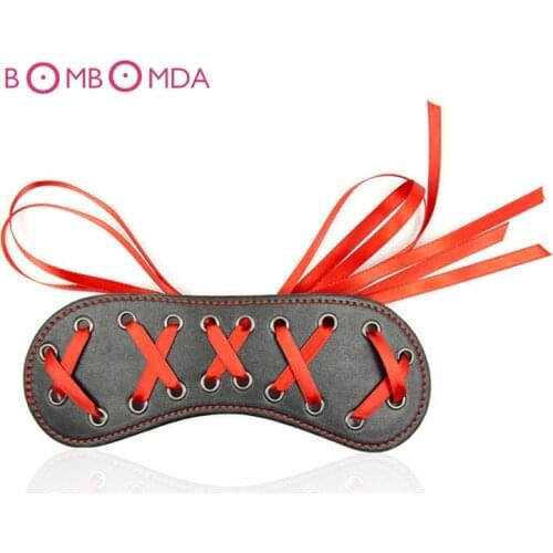 Pu Leather Sex Eyes Mask Sex Erotic Slave Fetish Nightlife Flirting Role Play Sex Toy For Couple Shame Game