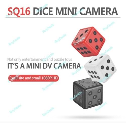 SQ16 Mini Camera Dice Size 1080P FULL HD Motion Detection Rechargeable IR Digital Video Recorder w/ Night Vision Secuty DVR Cam