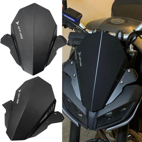 Motorcycle Windshield CNC Aluminum Windscreen Motorbike Deflector for Yamaha MT09 MT-09 FZ09 FZ-09 2017 2018 2019 2020 2021