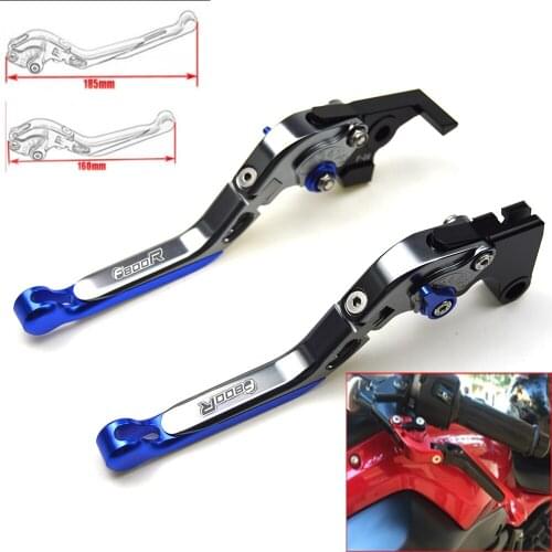 Motorcycle CNC Adjustable Foldable brake Clutch Levers for BMW F800R 2009-2017 with Logo (F800R)