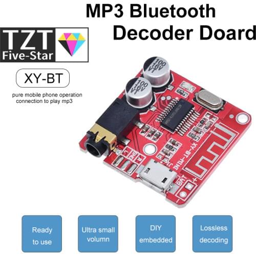 MP3 Bluetooth Decoder Board Lossless Car Speaker Audio Amplifier Board Modified Bluetooth 5.0 Circuit Stereo Receiver Module 5V