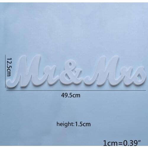 MR&MRS Words Listed Casting Silicone Mould DIY Crafts Hanging Pendant Making Tools Crystal Epoxy Resin Mold