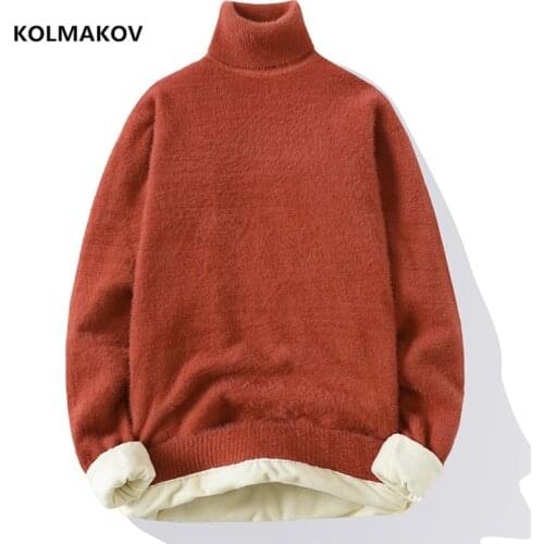 Sweaters men 2021 spring new arrival casual turtleneck sweater men Student youth sweaters slim fit Mens wool pullovers MY069