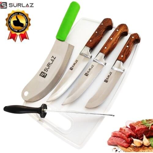 6 PCS Kitchen Knife Set Professional Steel Chef Bread Paring Sharp Cook Knife Kitchen Knife Handmade Knife