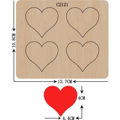 New Love, heart, Wooden die Scrapbooking C2121 Cutting Dies