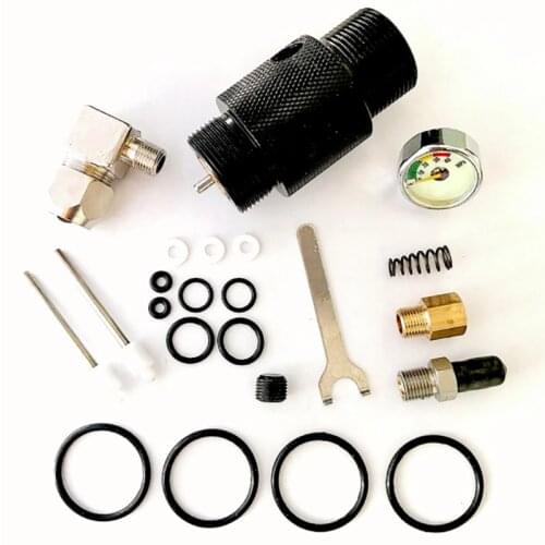 1 Set New Hot Aluminum Valve PCP 3000PSI Valve Threaded Tank M28*1.5 /M18*1.5 With Spare Parts Outdoor Accessories Pump