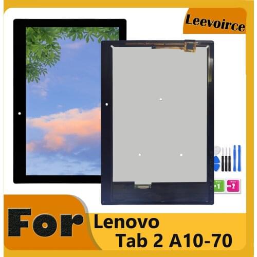 Original New LCD For Lenovo Tab 2 A10-70 A10-70F A10-70L LCD Display Touch Screen Digitizer Assembly Replacement
