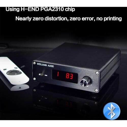 KYYSLB F3 Bluetooth 5.0 Remote Control Preamp Multiple Input Selection To Switch Preamp Fever Level PGA2310 PGA2311 Preamp