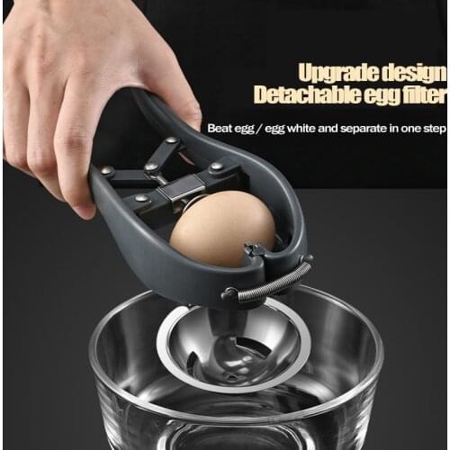 Egg White Separator Egg Opener Egg Shell Opener Manual Peeling Kitchen Tool for Household Kitchen Restaurant TS1