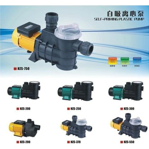 HZS750 750W Self-priming Water Circulation Pump for Swimming Pool Fish Pond Spa Seafood Max Flow 14.5M³/H Filtered Sea WaterPump