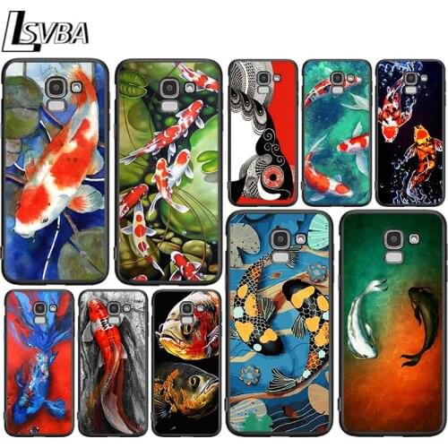 Fish Painting Art for Samsung Galaxy J2 J3 J4 Core J5 J6 J7 J8 Prime duo Plus 2018 2017 2016 Silicone Phone Cover