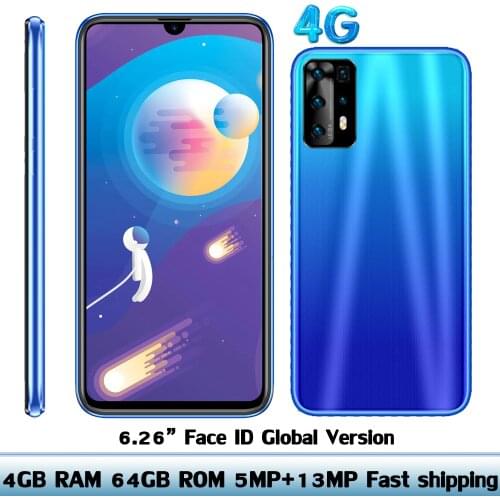 Original 4GB RAM 64GB ROM Y8p 6.26 inch Water Drop Screen Face ID Unlocked Mobile phone 5MP+13MP Camera Android WIFI Smartphones