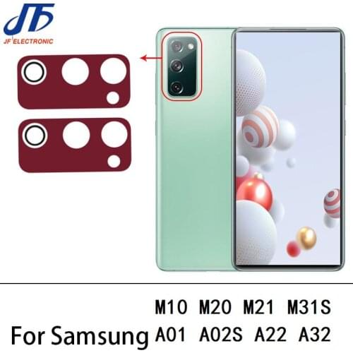 10pcs Back Rear Camera Glass Lens with Sticker For Samsung Galaxy A01 A11 M31S A12 A21 A31S A42 A70 A51