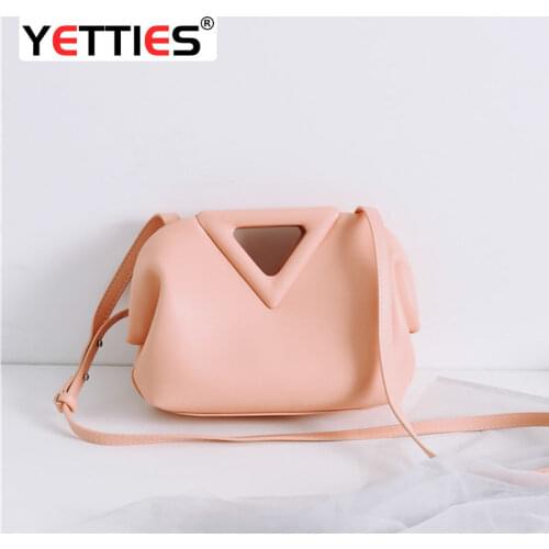 Cloud Bag Inverted Triangle Bag 2021 New V- neck Bag Retro Fashion Genuine Leather Fashion Women Bags