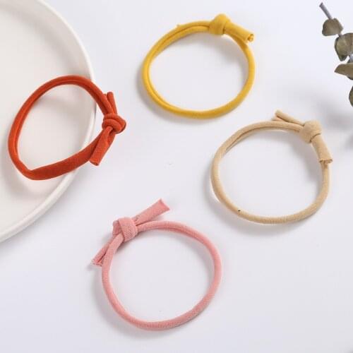 10pcs/lot Elastic Baby Headband Candy Color DIY Accessories for Child Girl Headwraps Solid Color Baby Girl Hairband for Newborn