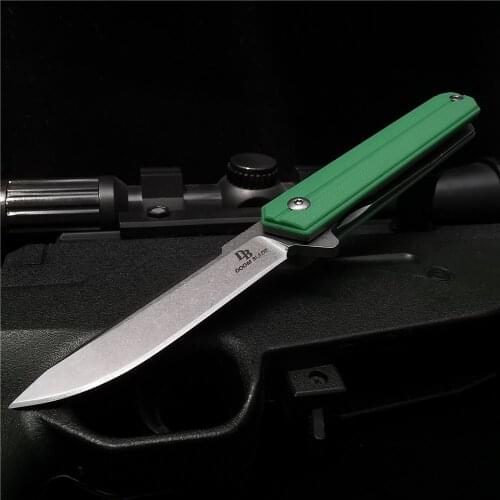 175mm Sharp Pocket Knife, High-quality D2 Tactical Hunting Knife, G10 Handle, Ball Bearing Folding Knife, Outdoor Camping Tool