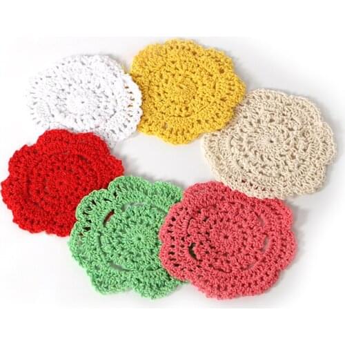 6pcs Mini Mat for Vase Montessori Materials for Arranging Flowers Cotton Pad for Bottles Accessories for Life Practical Zone