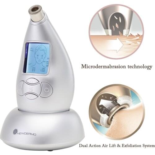 NEWDERMO Diamond Personal Microderm System Face remove Scars Acne Marks skin care tools Dermabrasion Microdermabrasion Device