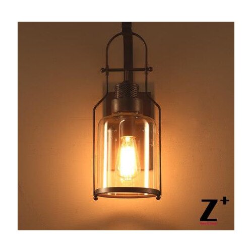 American Industrial Style Edison Vintage Wall lamp sconce E27 Clear Glass wrought Rion Made Free Shipping