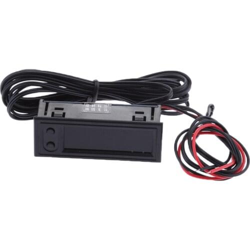 Car LCD Digital Backlight Automotive Temperature Clock Voltmeter Accessories Green