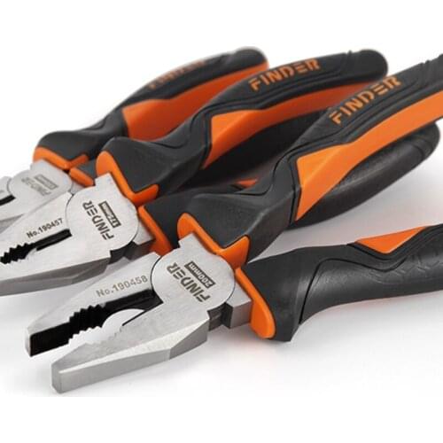 B2QB Combination Side Cutting Pliers Heavy Duty Multi-Function Combination Pliers with Wire Stripper Clamping Screws Durable