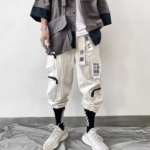 Hip Hop Pants Men 2019 Streetwear Mens Casual Pant Boys Side Stripe Design Mens Joggers Trousers