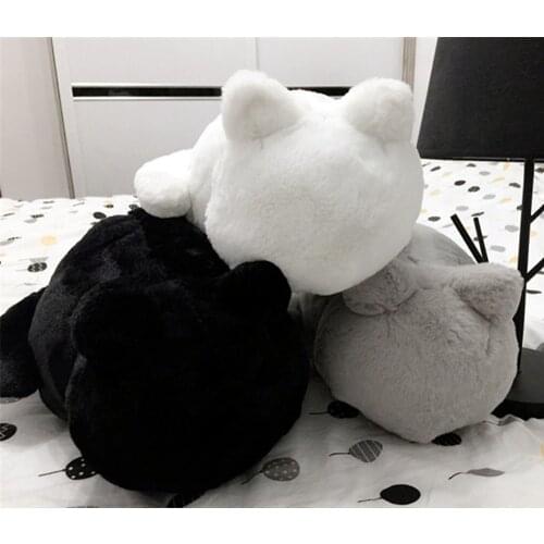 Fancytrader Lovely Soft Animal Cat Pet Plush Doll Stuffed Anime Cats Shaped Cartoon Pillow Baby Gift 33x24x18cm