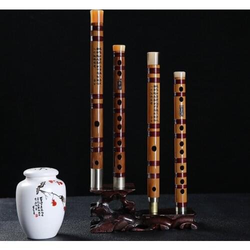 JLM Refined Bitter Bamboo Flute Chinese Musical Instrument Dizi Key of G F for Beginer E D C Key Professional Playing Student
