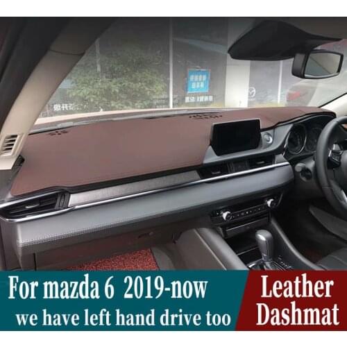 For Mazda 6 atenza mazda6 2019 2020 Leather Dashmat Dashboard Cover Pad Dash Mat Carpet Car Styling Accessories sunshade