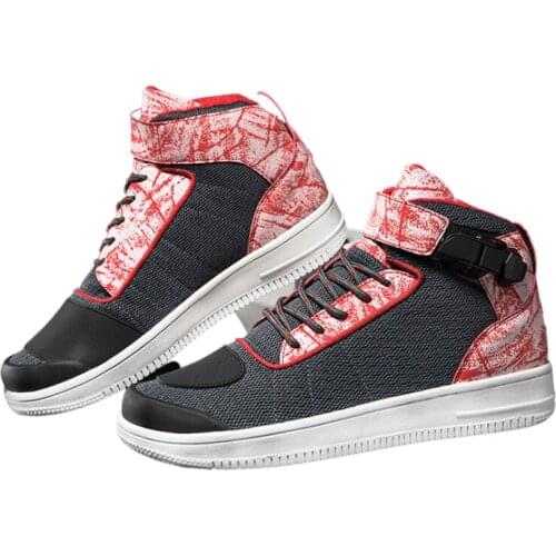 Moto Shoes Motorcycle Ankle Shoes Mens Sneakers Women Boots Biker Protective Summer Shoes Anti-Slip Off Road Casual Sneakers