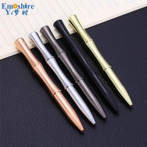 Fashion Brass Ballpoint Pen Copper Bamboo Ballpoint Pen Custom LOGO Business Office Hotel Ballpoint Pen Brand Stationery P774