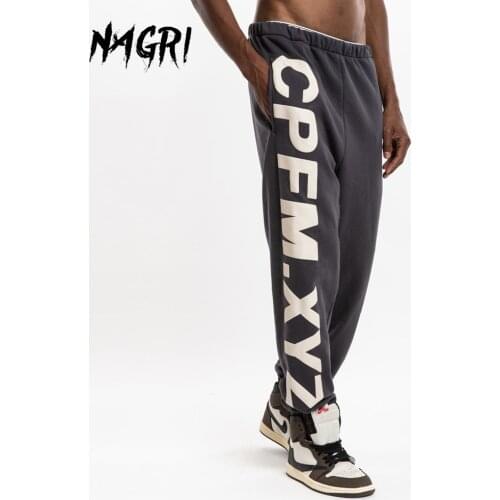 NAGRI Kanye Mens CPFM.XYZ Sweatpants Hip Hop Joggers Yoga Lounge Harem Pants Pockets Retro Outdoor Hiking Running Trousers