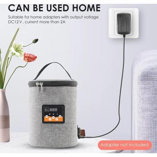 2021 New Baby Car Dual-bottle Bottle Warmer Outdoor Portable Thermostat Feeding Bottle Multifunctional Feeding Bottle Storage Ba