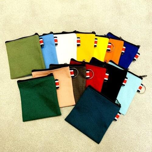 DIY solid color zipper coin purse woman cartoon zipper wallet mini multifunctional toy storage bag childrens best gift key bag