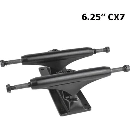 Pro 6.25 Inch CX7 Surf Skate Truck Aluminium Alloy Land Surfskate Trucks 5.25'' Pumping Carving Black Spring Bracket Full Set