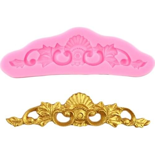 Scroll Relief Cake Border Silicone Fondant Mold Wedding Chocolate Gumpaste Moulds ​Resin Clay Candy Molds Cake Decorating Tools