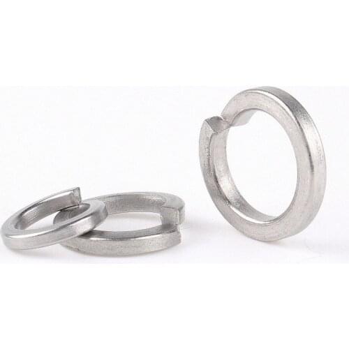 Spring Lock Washers M1.6 M2 M2.5 M3 M4 M5 M6 M8 M10 M12 M14 M16 M18 M20 M22 M24 M27 M30 Single Coil 304 Stainless Steel Washer