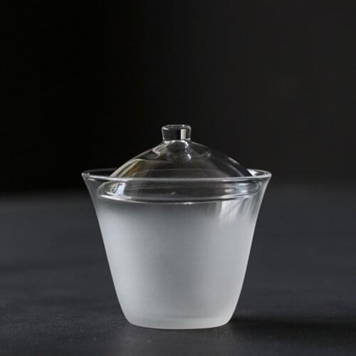 LUWU heat-resistant glass gaiwan clear glass tureen kung fu teaware 150ml