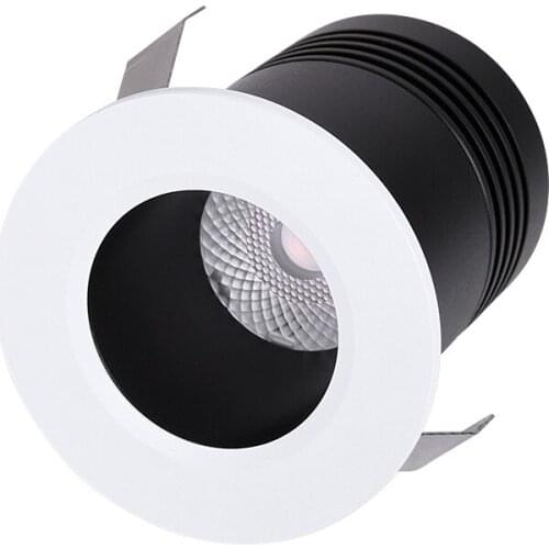 Recessed Mini Led Downlight 3W 110V 220V Dimmable Indoor Lighting Ceiling Spot Led Light Jewelry Cabinet Led Lamp