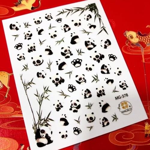 1 sheet 3D Nail Stickers Cartoons Anime Nail Art Stickers Decal Template diy nail tool decorations HL211
