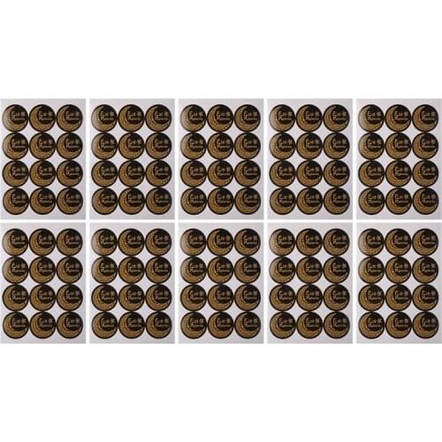 E7CB 120pcs Eid Mubarak Favor Gift Bag Sealing Stickers Ramadan Decorations Box Seal Label Stickers Cake Decoration