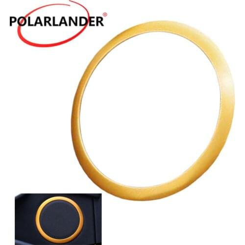 4Pcs Interior car Door Audio Stereo Speaker Ring Trim Loud speaker Cover For BMW 3 Series F30 F34 320i 316 Sedan 2012-2015