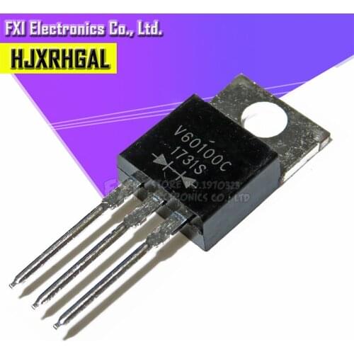 5pcs/lot V60100C TO-220 packaged Schottky diode common cathode 60A 100V original authentic