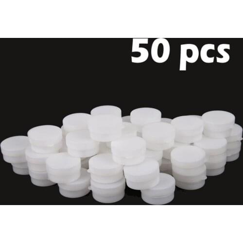 50pcs 5/10g Empty Cosmetic Jar Makeup Container Round Refillable Bottles Face Cream Eyeshadow Gel Suncreen Perfume Pack Box Pots