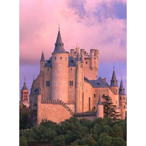 5D DIY Diamond Painting Jesus church castle Full Square/Round Diamond Embroidery Pictures Of Rhinestones Home Decoration TY928